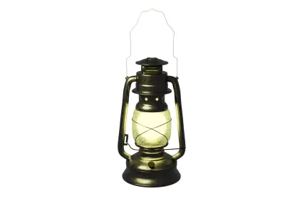 Old lamp Free low-poly 3D model
