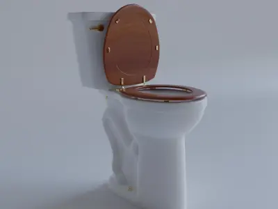 Toilet Bowl Pack 1 Low-poly 3D model