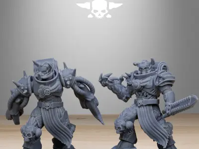 Socratis Corrupted Mutants 3D print model