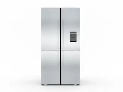 Fisher and Paykel 605L French Quad Door Fridge 3D model