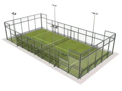 Padel Court 3D model