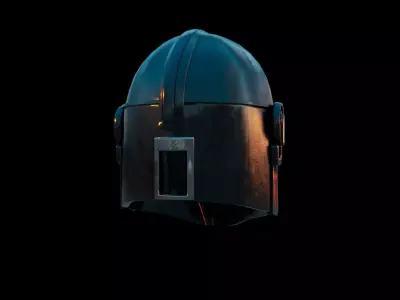 The Mandalorian helmet 3D model