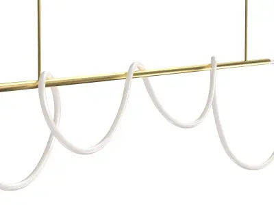 Warrick Chandelier  Black 3D model