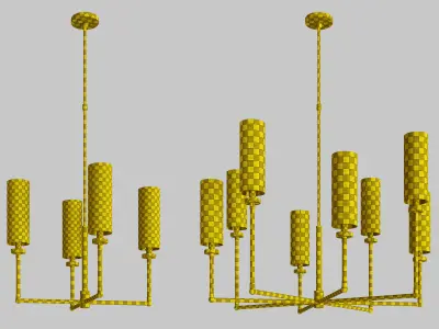 Ziyi chandelier 3D Model Pack