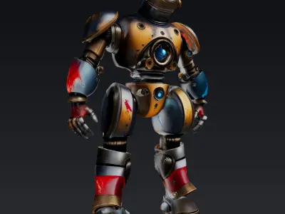 Sci fi Robot Low-poly 3D model purchase