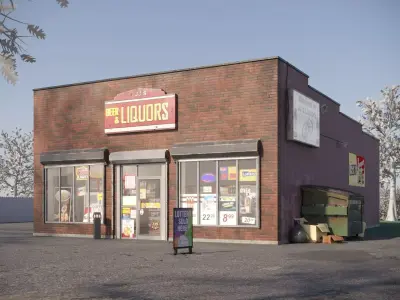Liquor Store 3D model