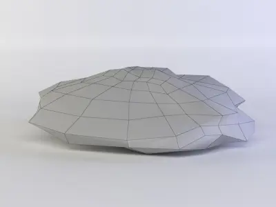Pink rock6 Low-poly 3D model