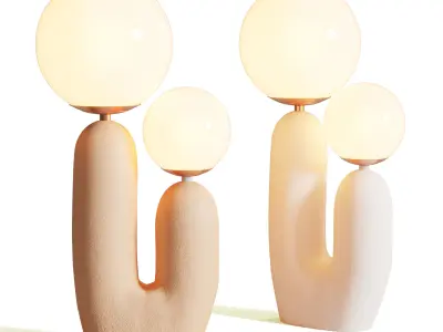 Belecome Hand-Built Oo Table Lamp Low-poly 3D model