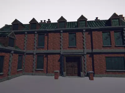 Old Manor Modular  Low-poly 3D model