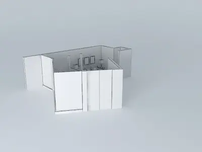 sandraorkut room with door Free 3D model