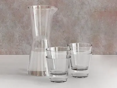 Kartio Carafe Set 3D model