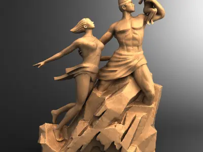 3D Models Monument De La Renaissance Africaine 3D model