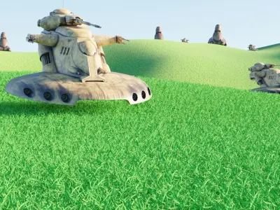 Star Wars AAT Low-poly 3D model