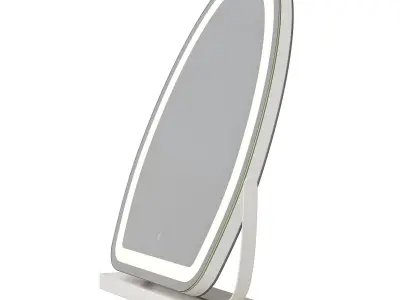 Cosmetic mirror with backlight Low-poly 3D model