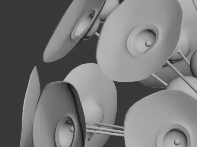 Lily Round 3D model