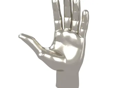 Hand Sculpture v1 002 Low-poly 3D model