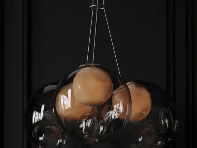 Multi-Light Cluster Pendant By Omer Arbel 3D model