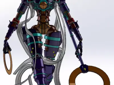 Lancer-SSC Black Witch Articulated 3D print model