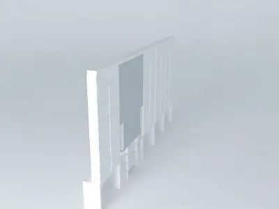 stennewNEW 1 wall with light Free 3D model