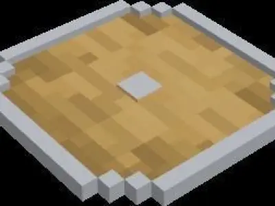 Shield model wooden floor in minecraft 3D model