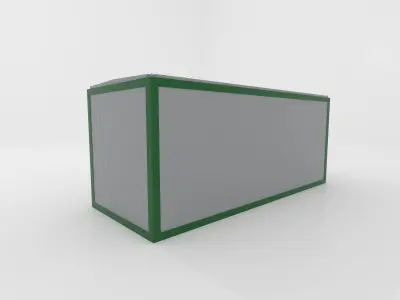 Modular sanitary module 15m2 3D model 2 3D model