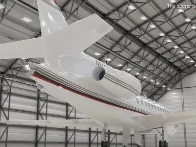  Dassault Falcon 900 Business Jet Simplified 