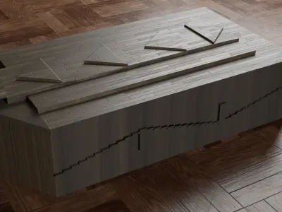 coffin wooden box Free 3D model