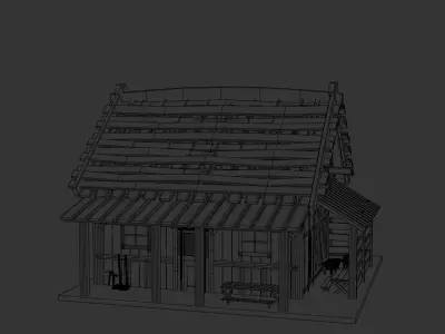 Medieval Hut 3D model