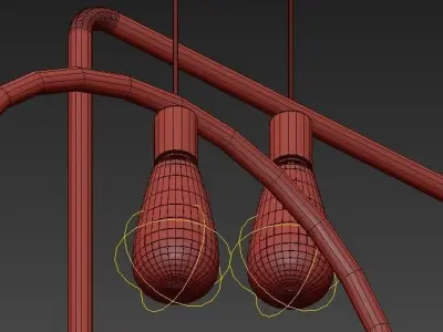 Vintage set of pendants 3D model