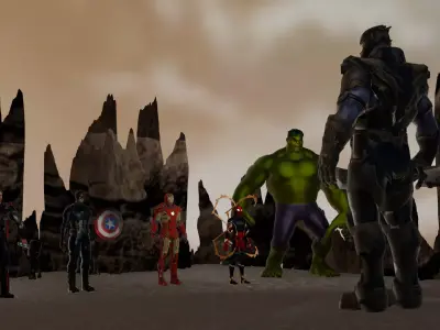 avengers Endgame 3D model