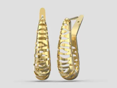 ER 162 Earring 3D print model
