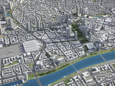 Frankfurt Metropolitan 3D Model Pack