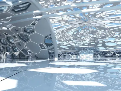  Futuristic Architectural Dome Interior 