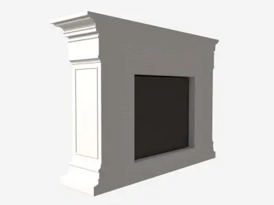 Grand Electric Fireplace Deland 3D model