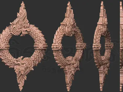 NaGa Round Ring 3D print model