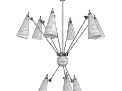 MOXIE CHANDELIER Low-poly 3D model