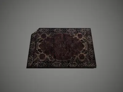 Simple low-poly carpet Low-poly 3D model