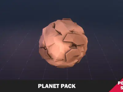 Planet Pack Low-poly 3D model