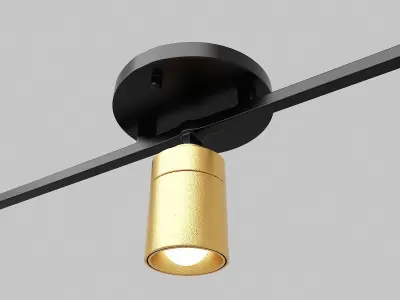 VidaLite LED Track Fixture 7W Three Bulb 3D model