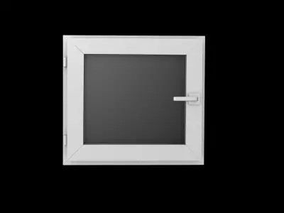 Rigged WC Toilet Window Free low-poly 3D model