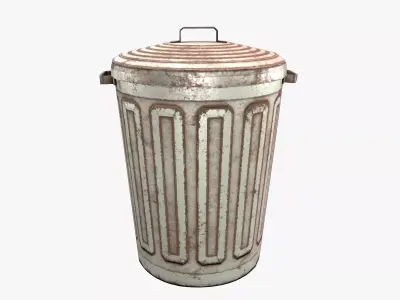 TrashCan trash can Free low-poly 3D model