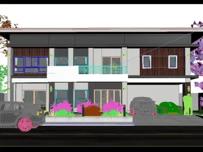 Exterior Villa House 3D model