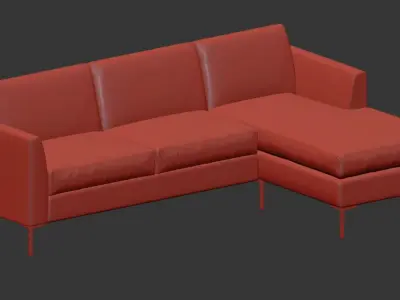 sofa NEWTON Beige 3D model
