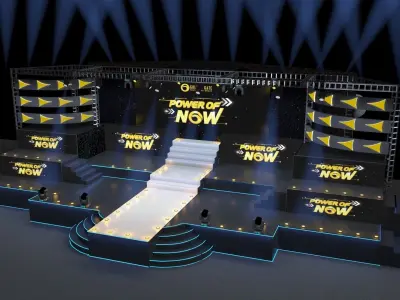 Large scale 3d event model 3D model