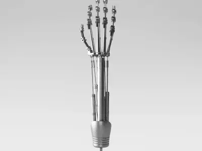 Robotic Metal Mechanical Arm 3D model
