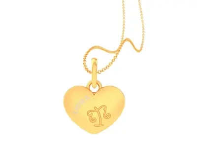 Kids Heart Pendants 3dm STL OBJ FBX Renders Details 3D print model 3