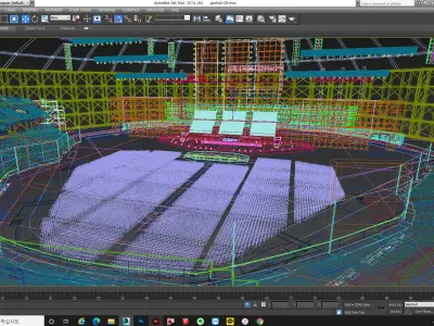 Game Tournament Stage 3D model
