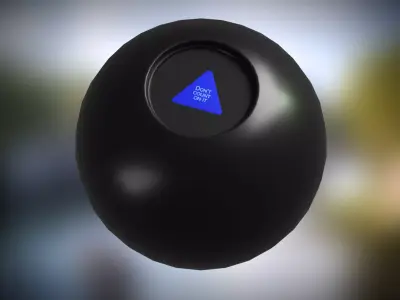 Magic 8 Ball Low-poly 3D model