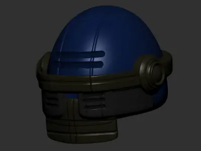 helmet high poly sculpt 3d printable 3D model
