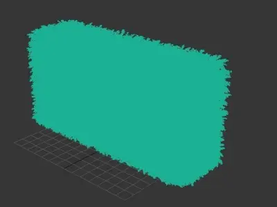 A standing clump of grass 3D model